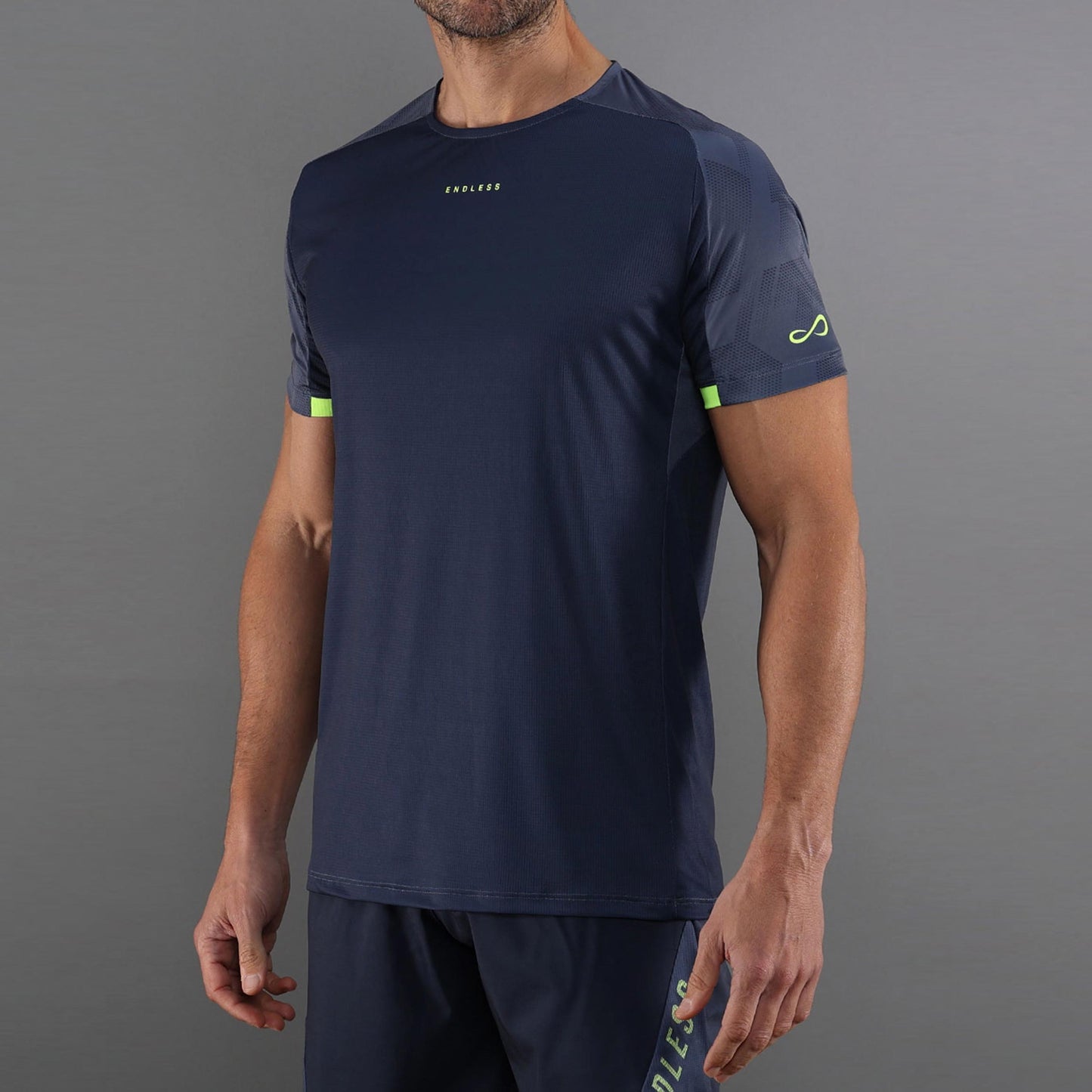 Endless RYKER T-Shirt Herren - blau, neongelb