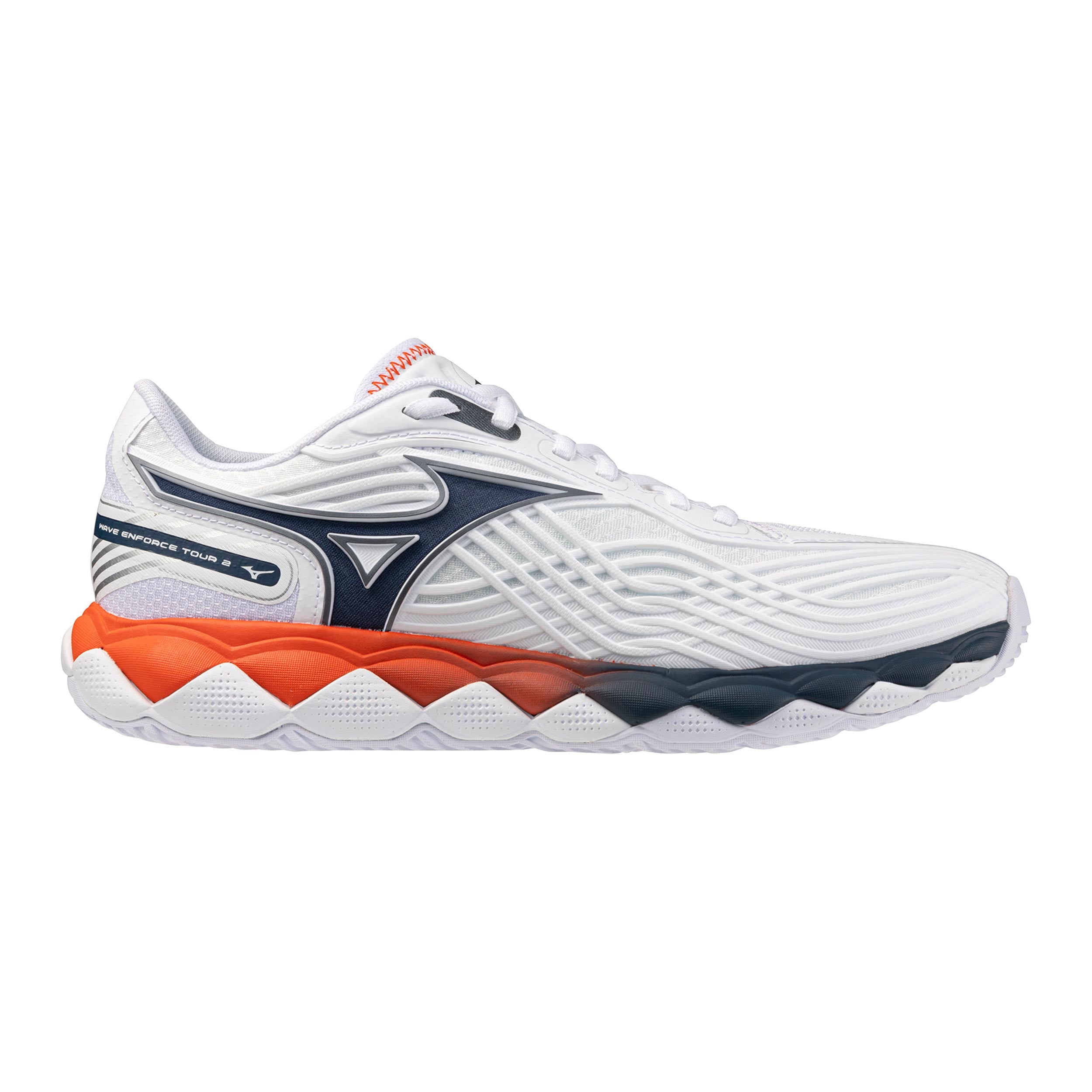 Mizuno Wave Enforce Tour 2 Scarpa per tutte le superfici Uomini - bianco, blu