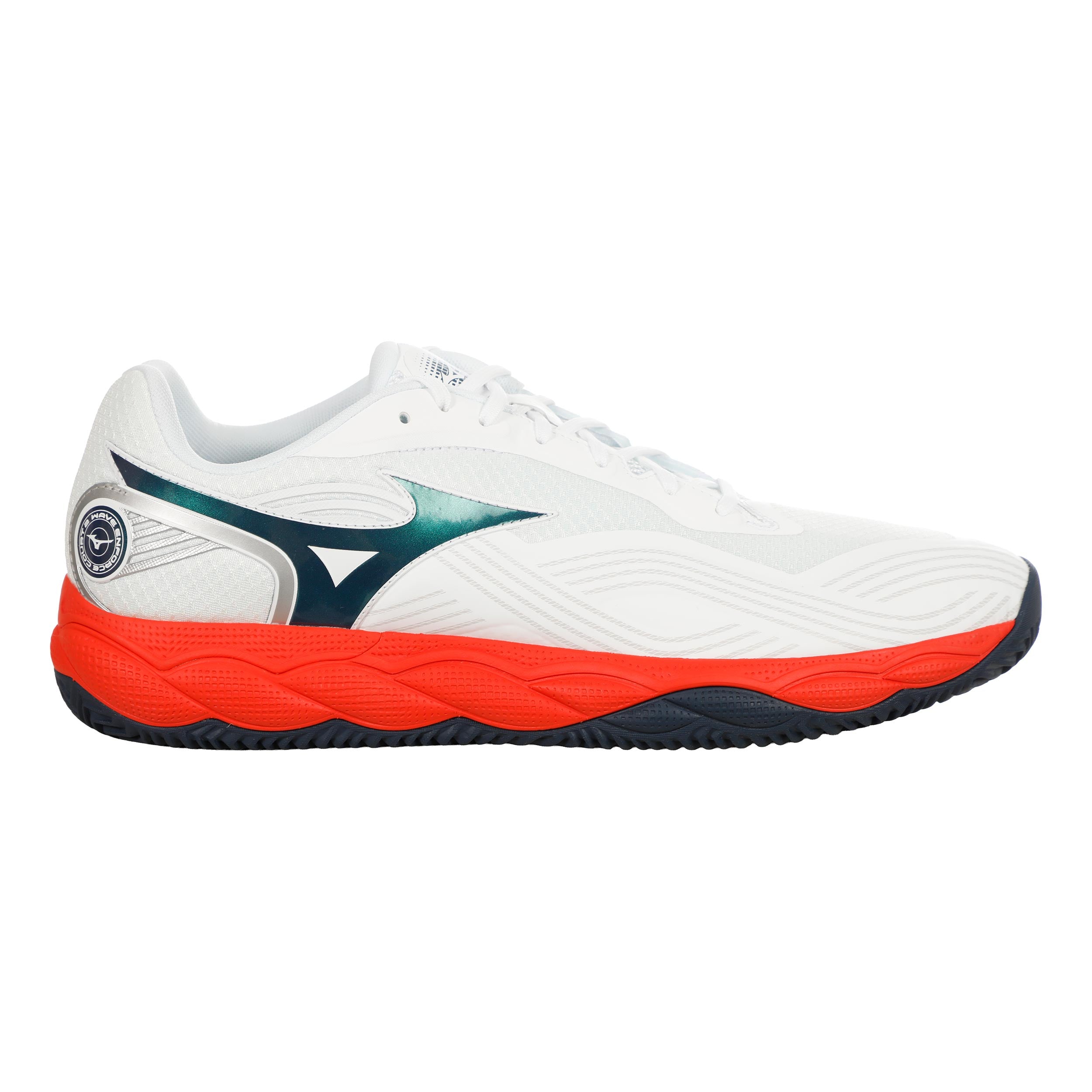 Mizuno Wave Enforce Court 2 Scarpa per terra rossa Uomini - bianco, blu