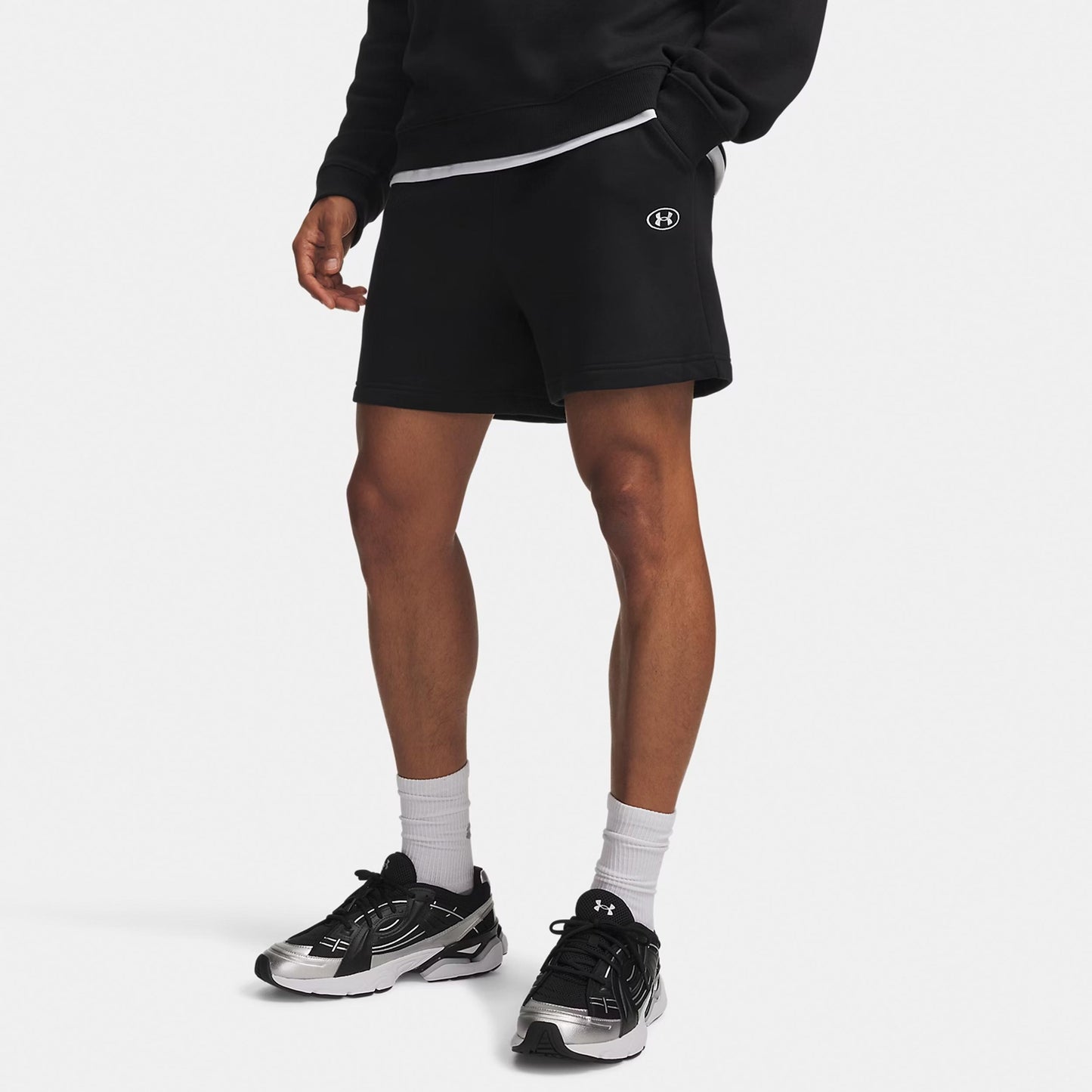 Under Armour Rival Fleece  Shorts Hommes - noir, blanc