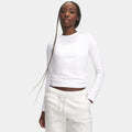 ColdGear Crew Haut manches longues Femmes - blanc, gris clair