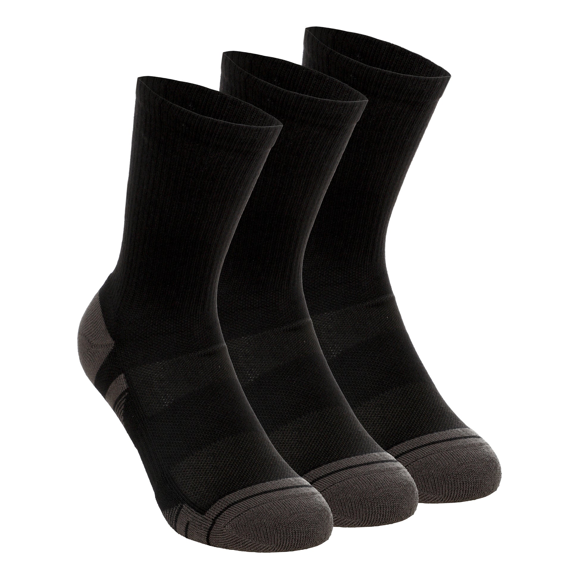 Under Armour Performance Tech Crew Sportsocken 3er Pack Unisex - schwarz, dunkelgrau
