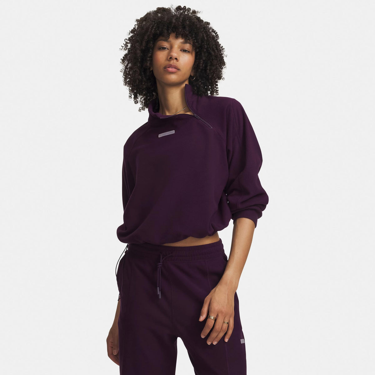 Under Armour Performance Fleece 1/4 Zip Sweatshirt Damen - lila, violett