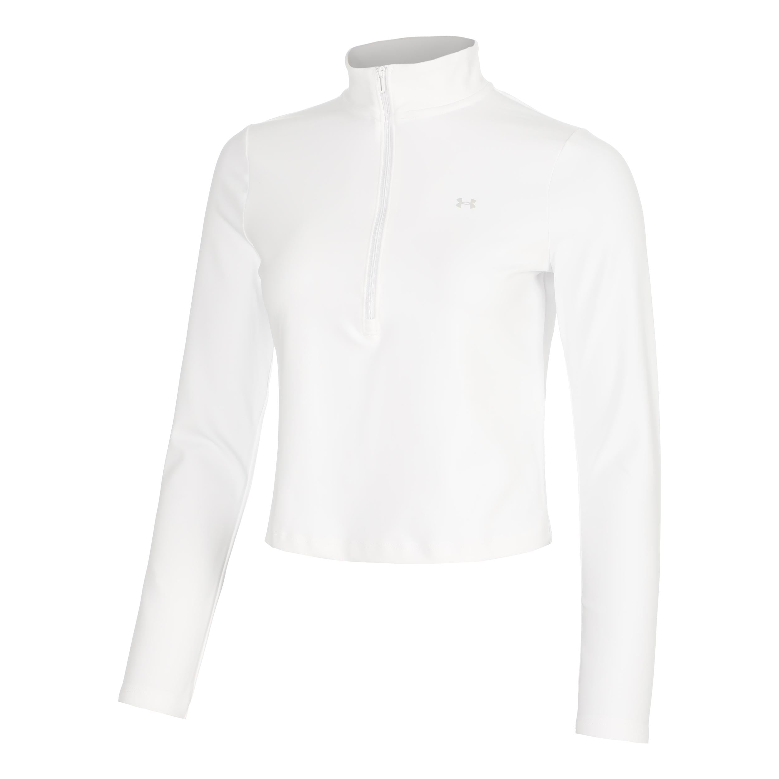 Under Armour Motion 1/2 Zip Longsleeve Damen - weiß, hellgrau