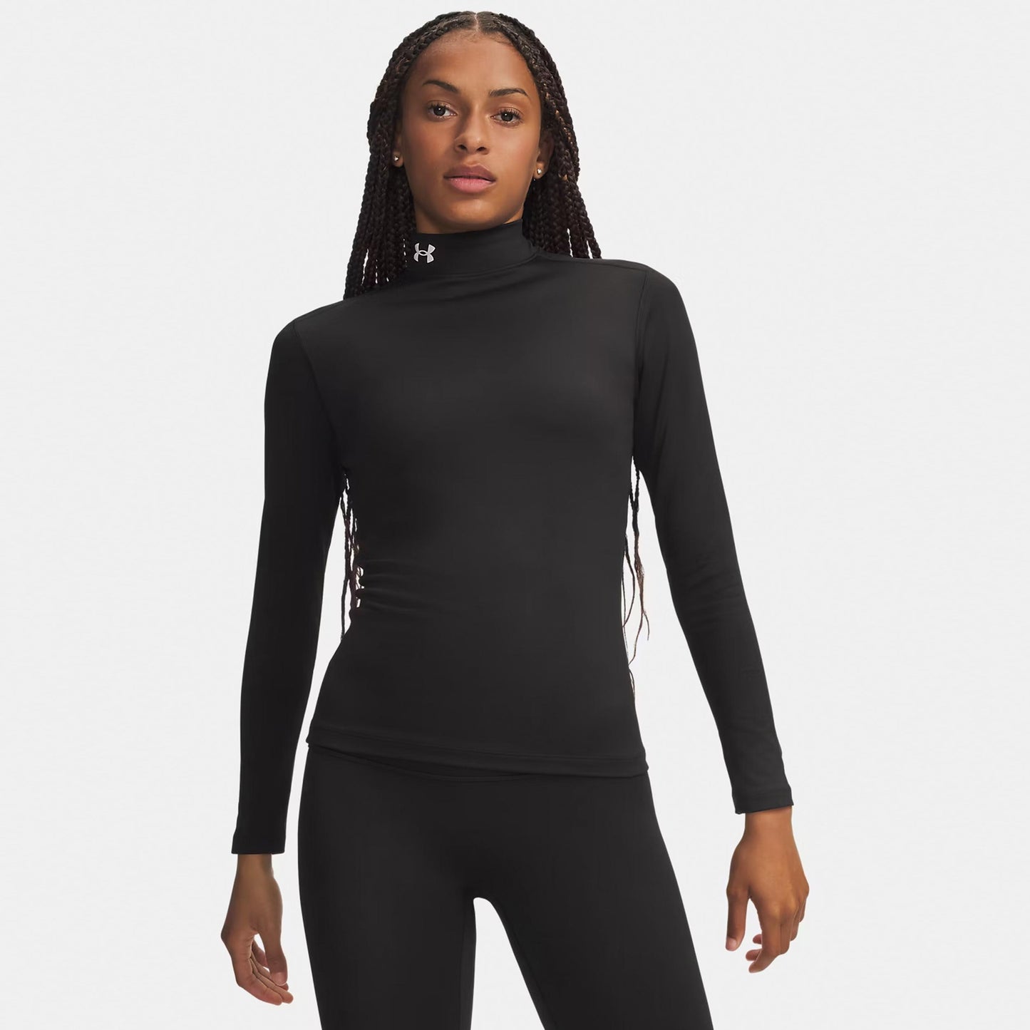 Under Armour ColdGear Mock Manica lunga Donna - nero, bianco