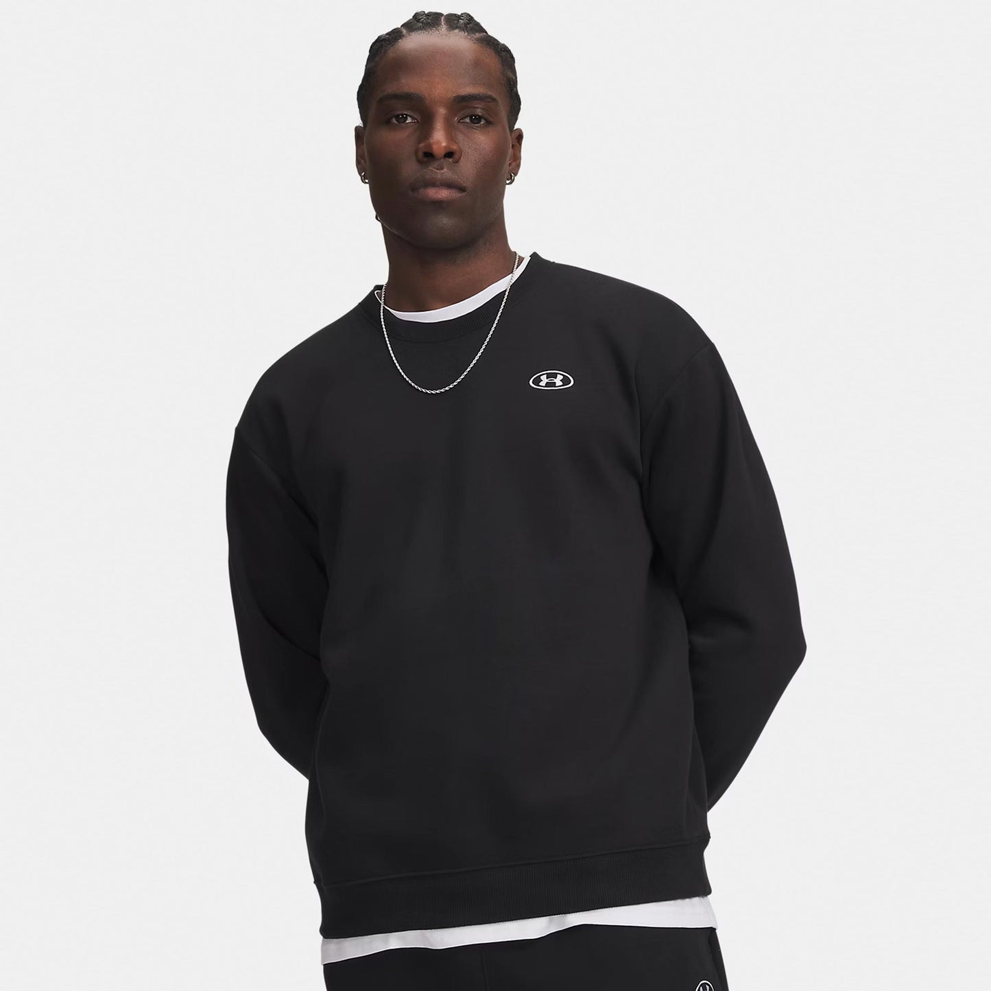 Under Armour Rival Fleece Crew Sweat-shirt Hommes - noir, blanc