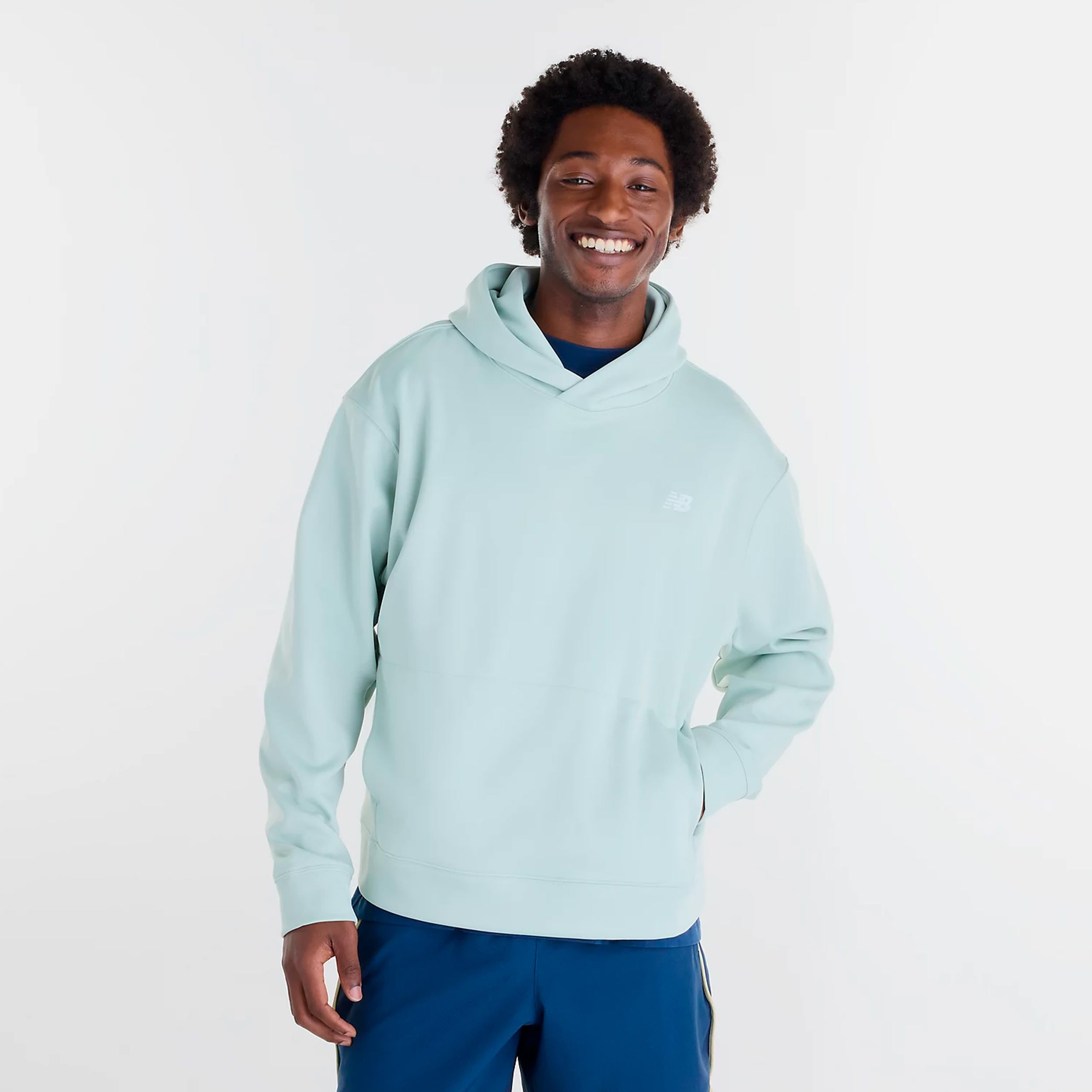 New Balance Tournament Sweat à capuche Hommes - vert gris