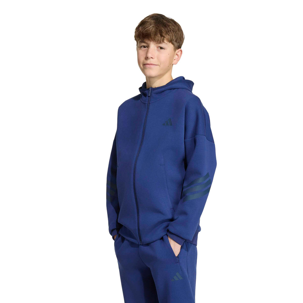 adidas 3Stripes Sweatjacke Kinder - dunkelblau