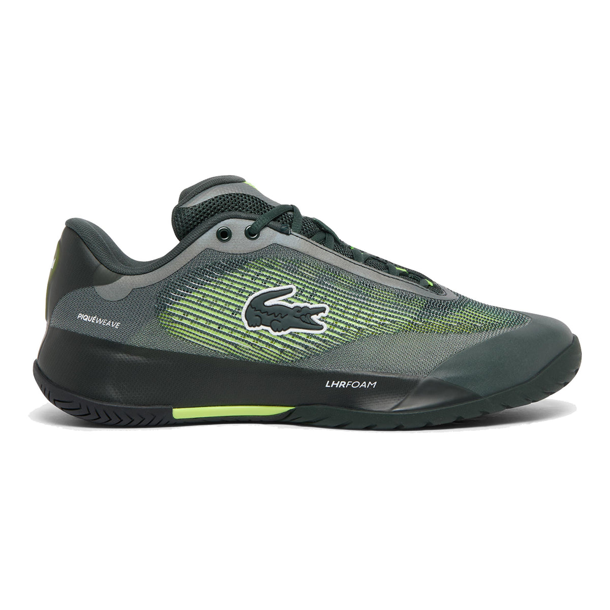 Lacoste Medvedev AG-LT Pro Scarpa per tutte le superfici Uomini - verde scuro, giallo