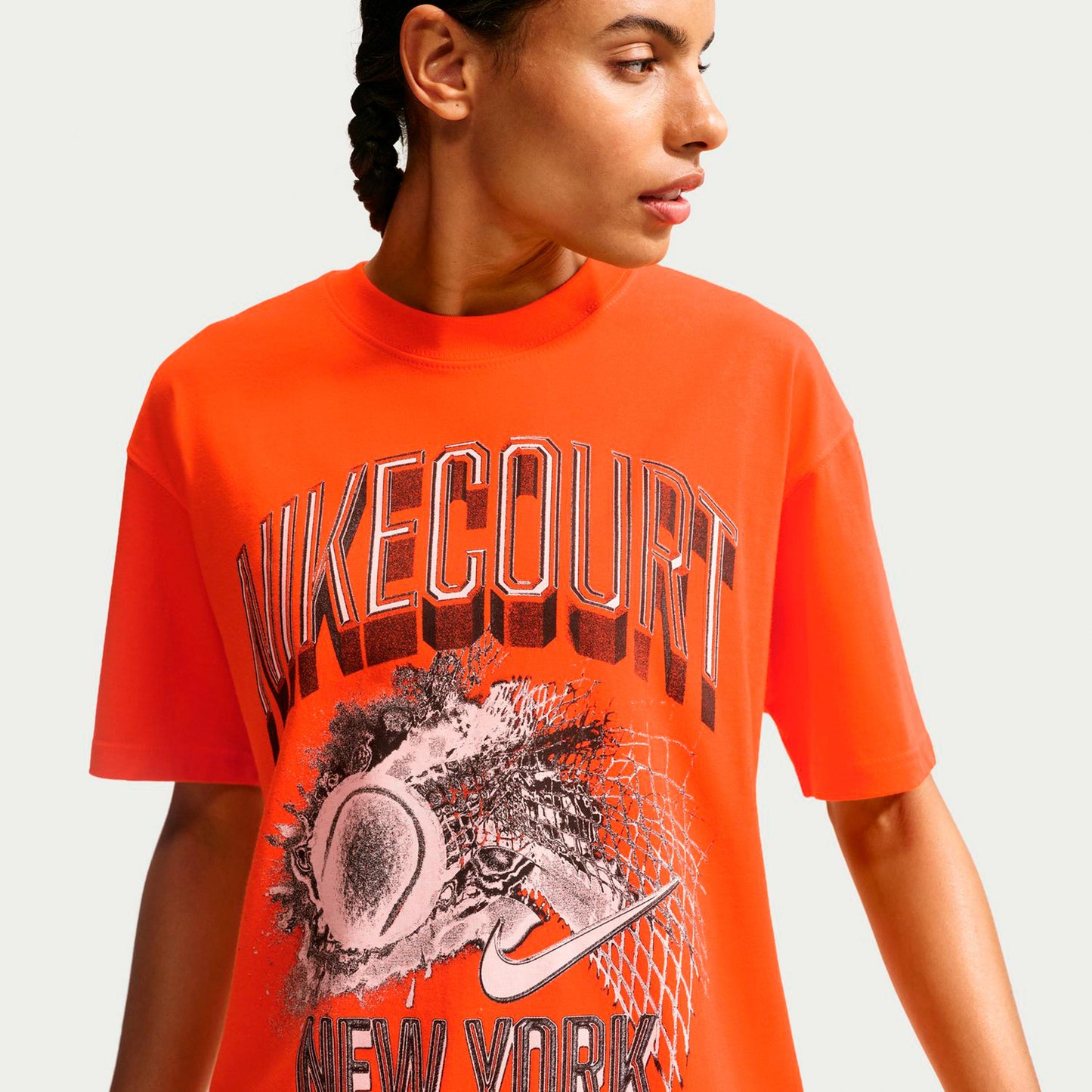 Nike Court Slam T-shirt Femmes - orange