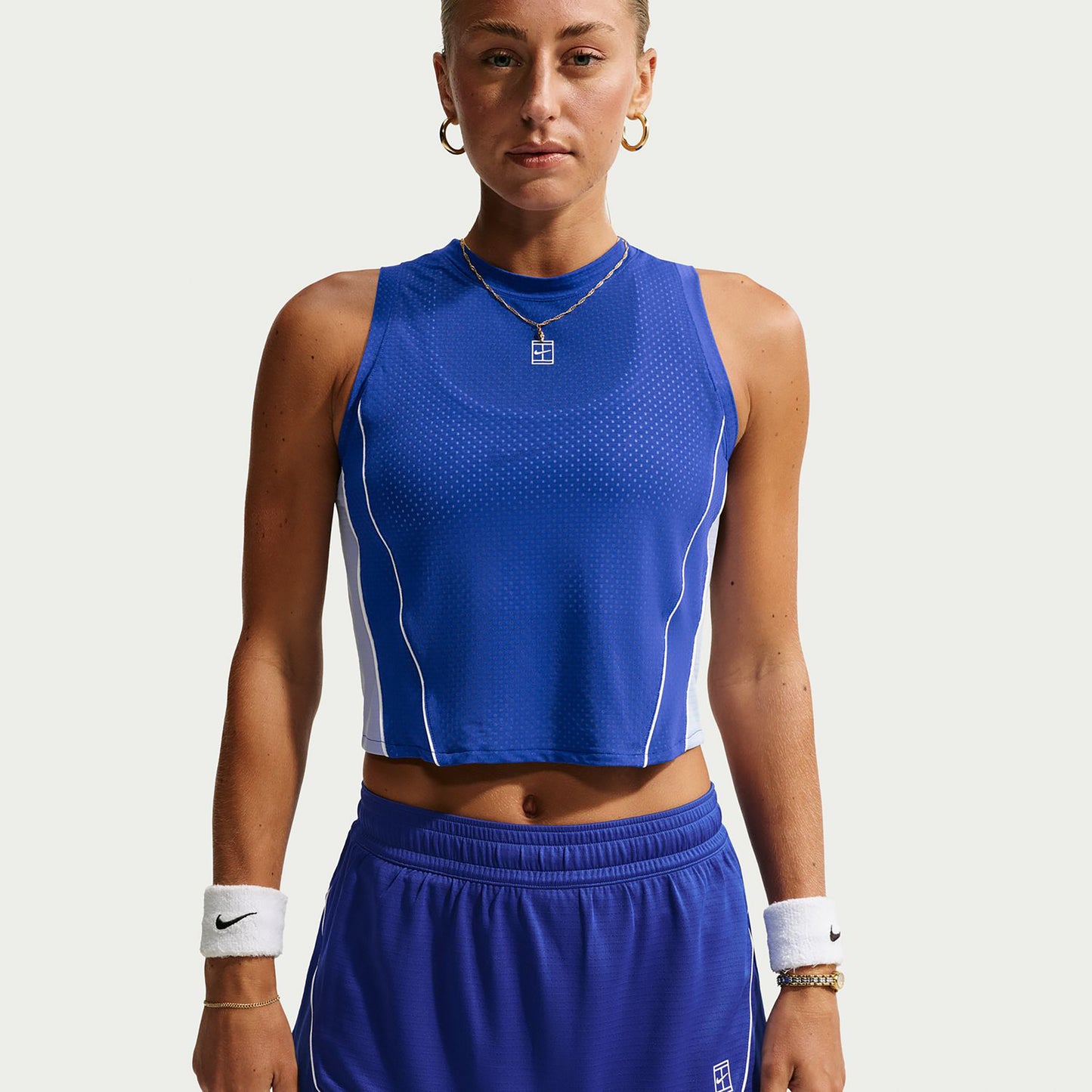 Nike Aryna Sabalenka Court Advantage Canottiera Donna-blu scuro
