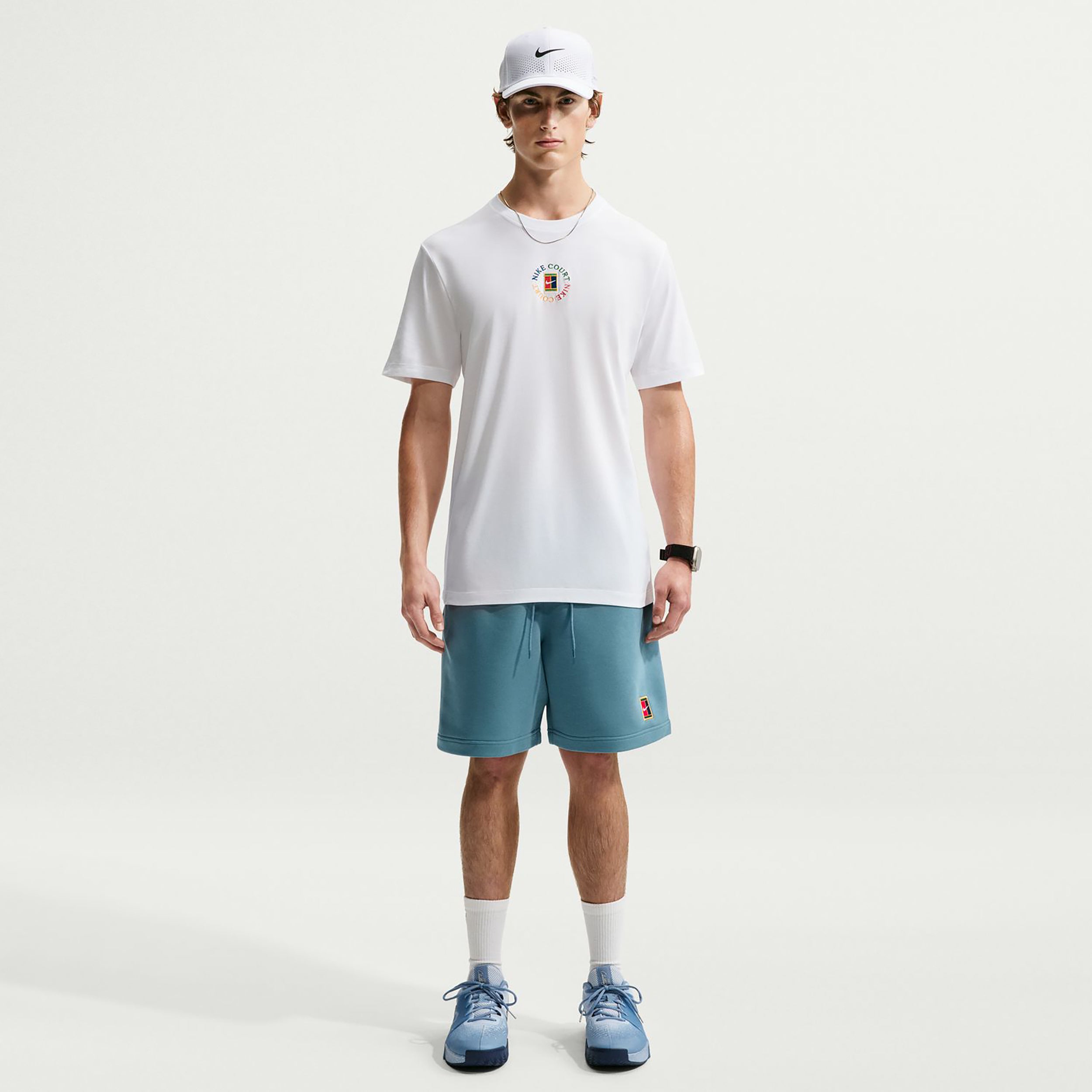 Nike Court T-Shirt Herren - weiß