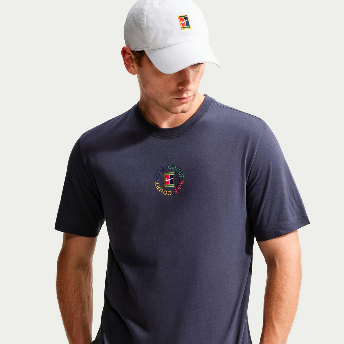 Nike Court T-shirt Hommes - gris foncé