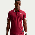 Jannik Sinner Court Slam Polo Uomini - vino rosso, crema