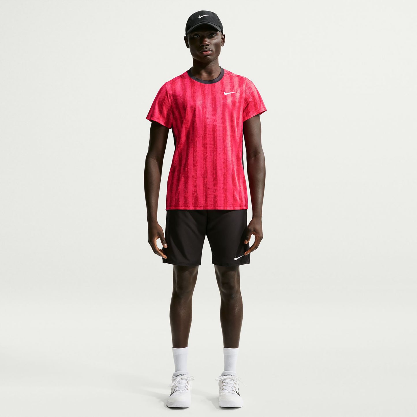 Nike Court Victory T-Shirt Herren - rot, schwarz