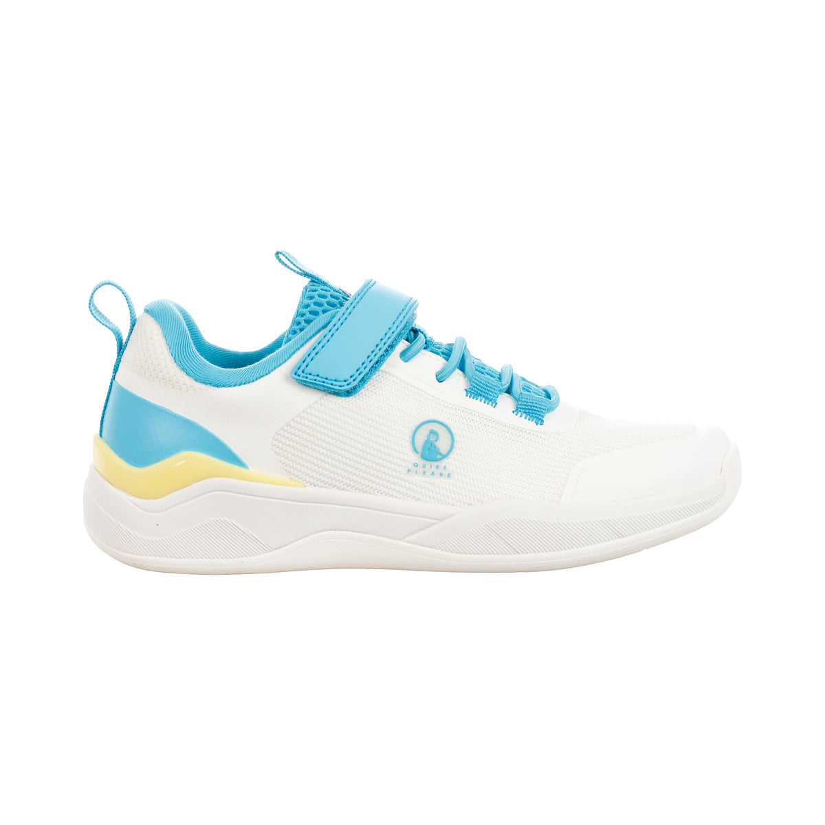 Quiet Please Carpet Champ Chaussure moquette Enfants - blanc, turquoise