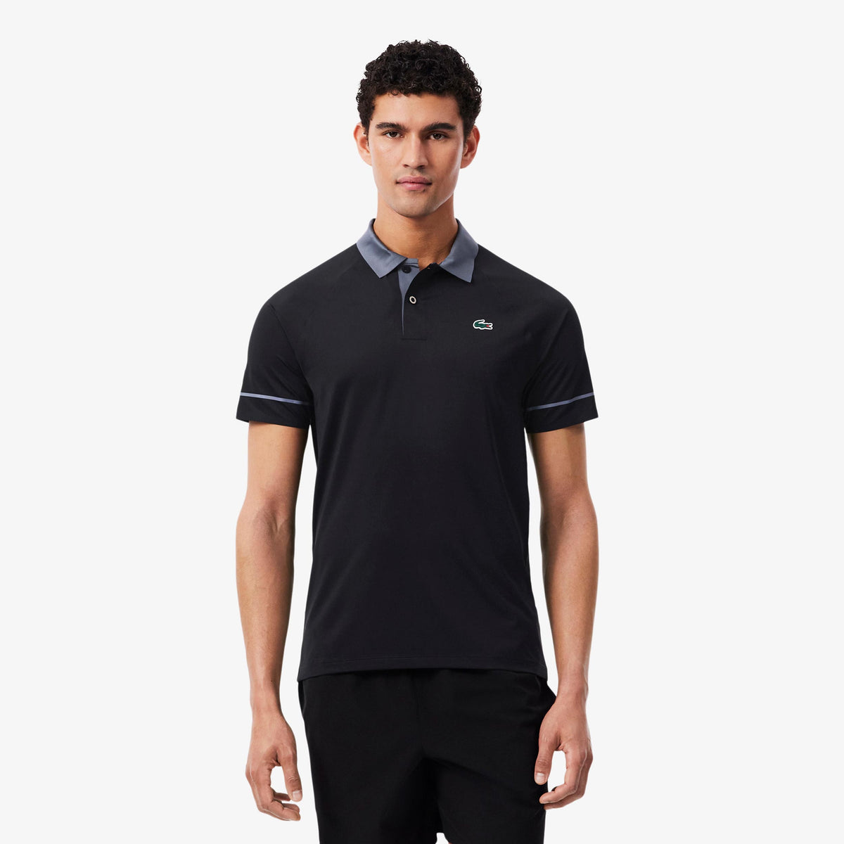 Lacoste Polo Herren - schwarz, graublau
