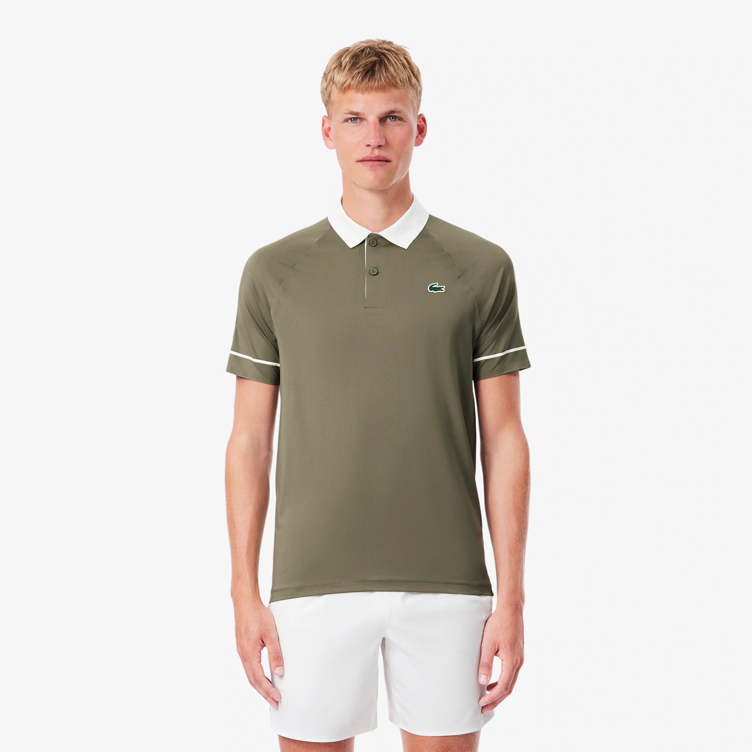 Polo Herren - khaki, weiß | Tennis-Point