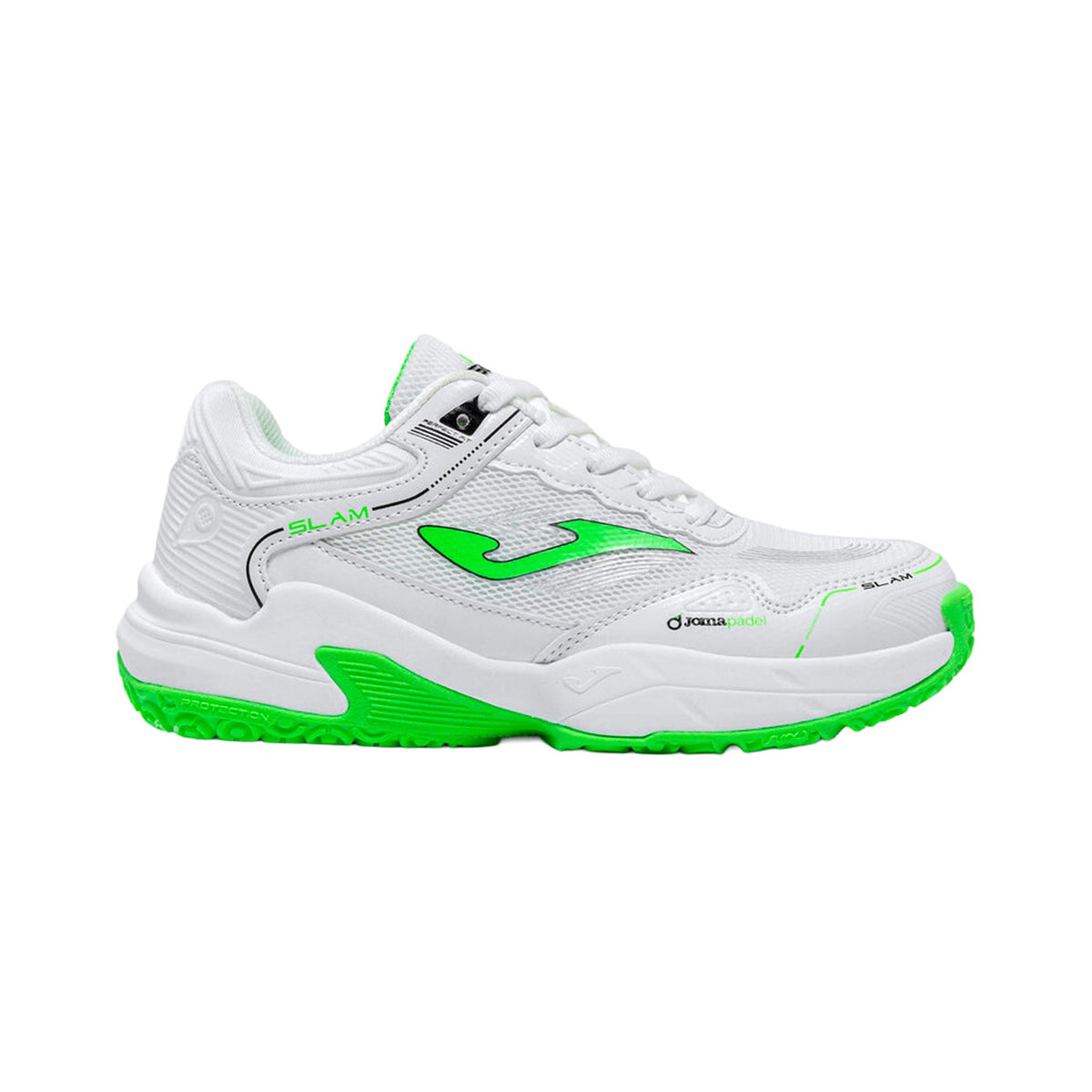 Joma Slam Scarpa da padel Bambini - bianco, verde neon