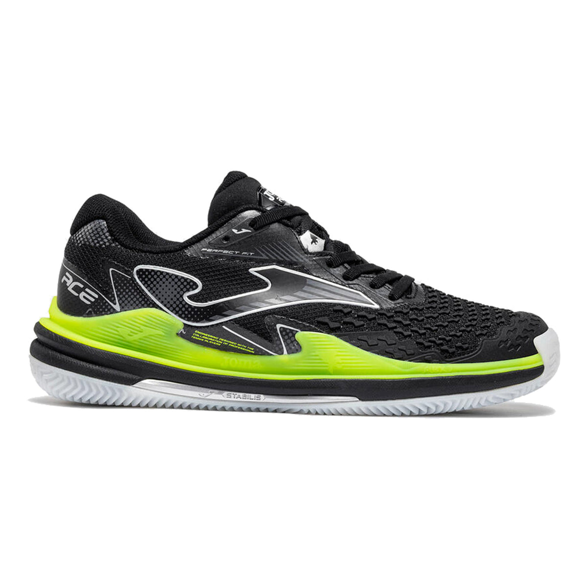 Joma Ace Scarpa per terra rossa Uomini - nero, lime