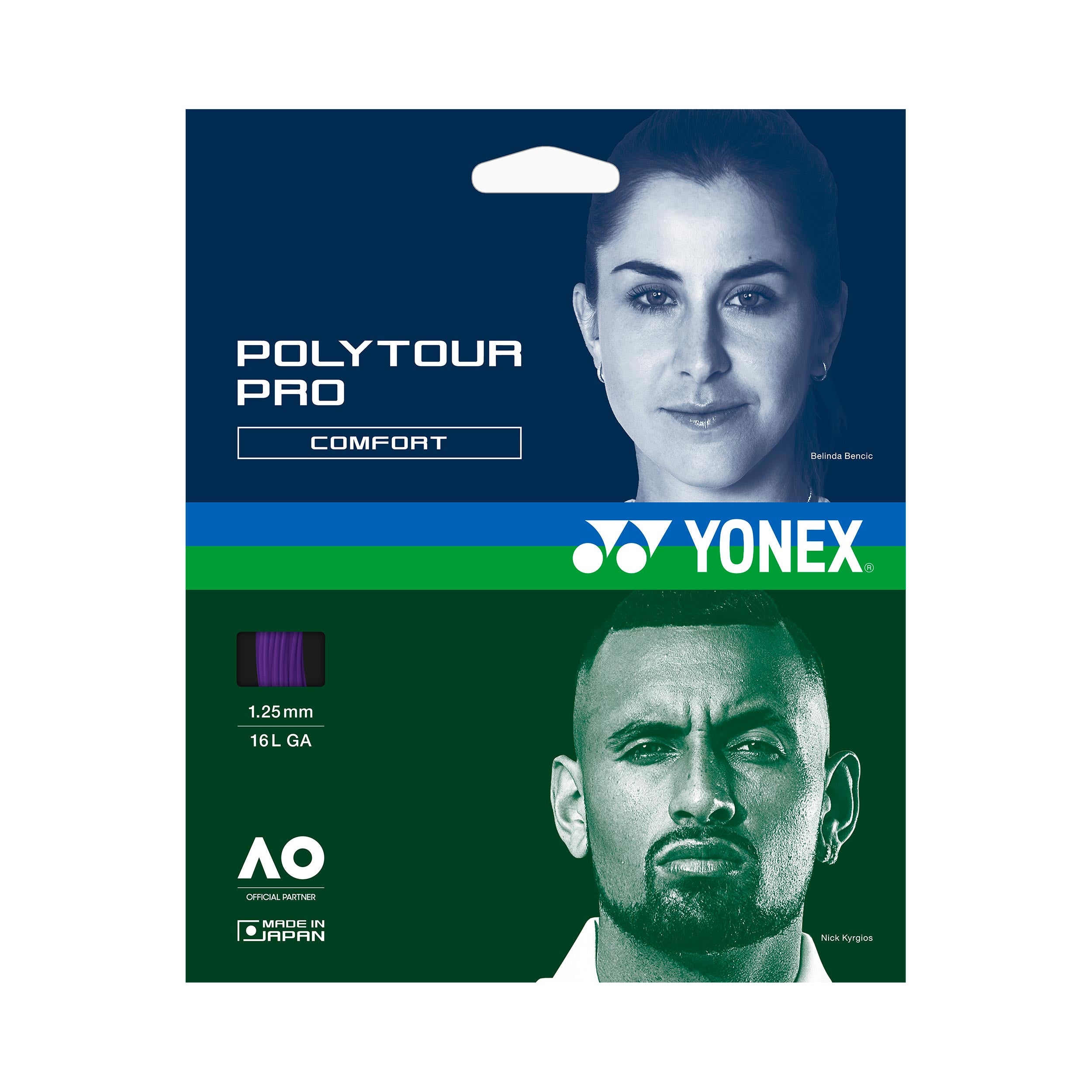 Yonex Poly Tour Pro Midnight Purple Saitenset 12m - lila