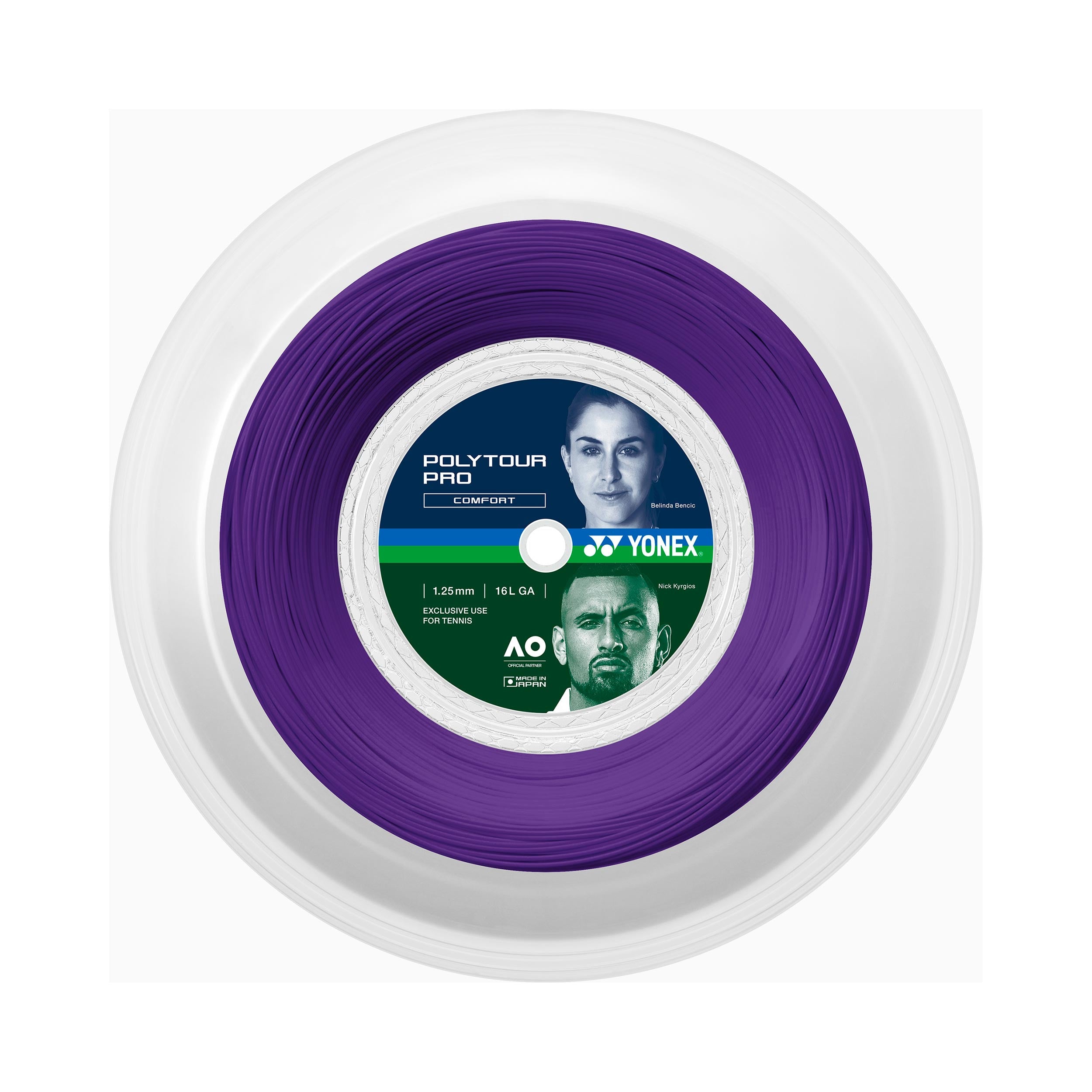 Yonex Poly Tour Pro Midnight Purple Saitenrolle 200m - lila
