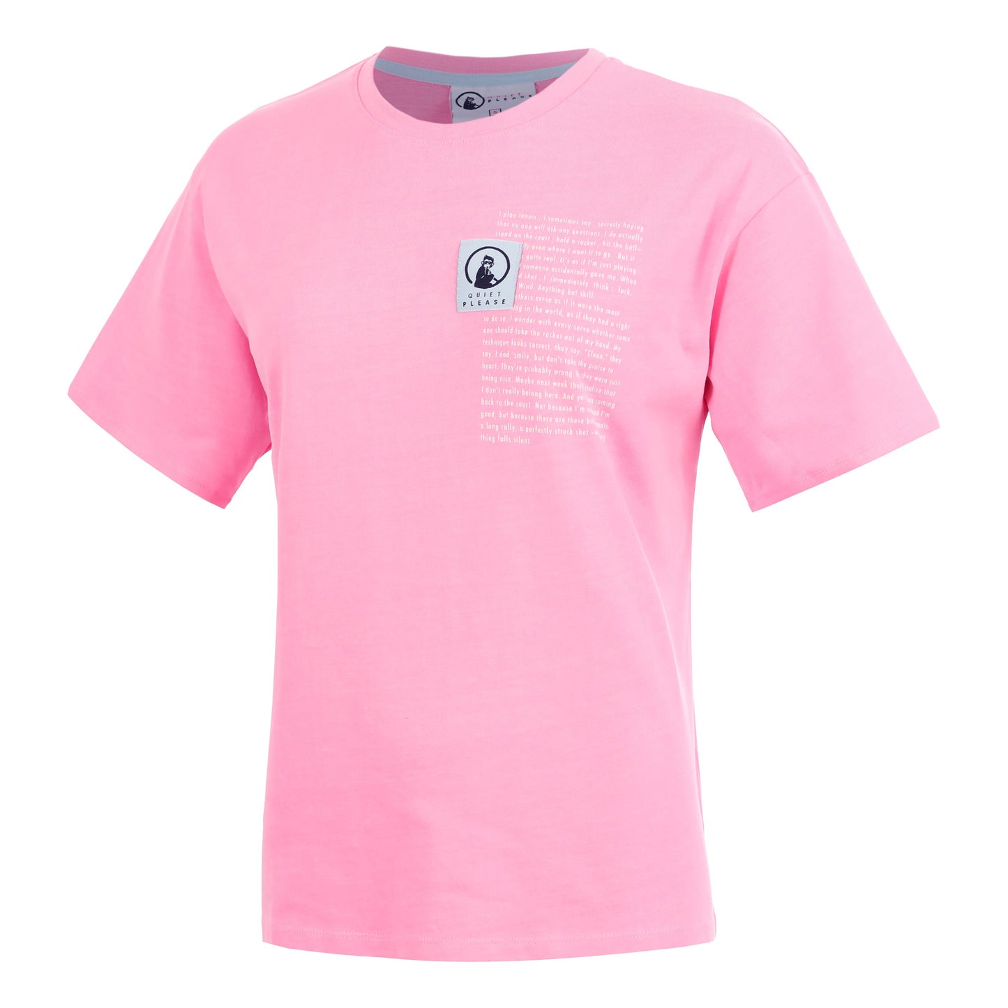 Quiet Please Thoughts Patch Maglietta Donna - rosa