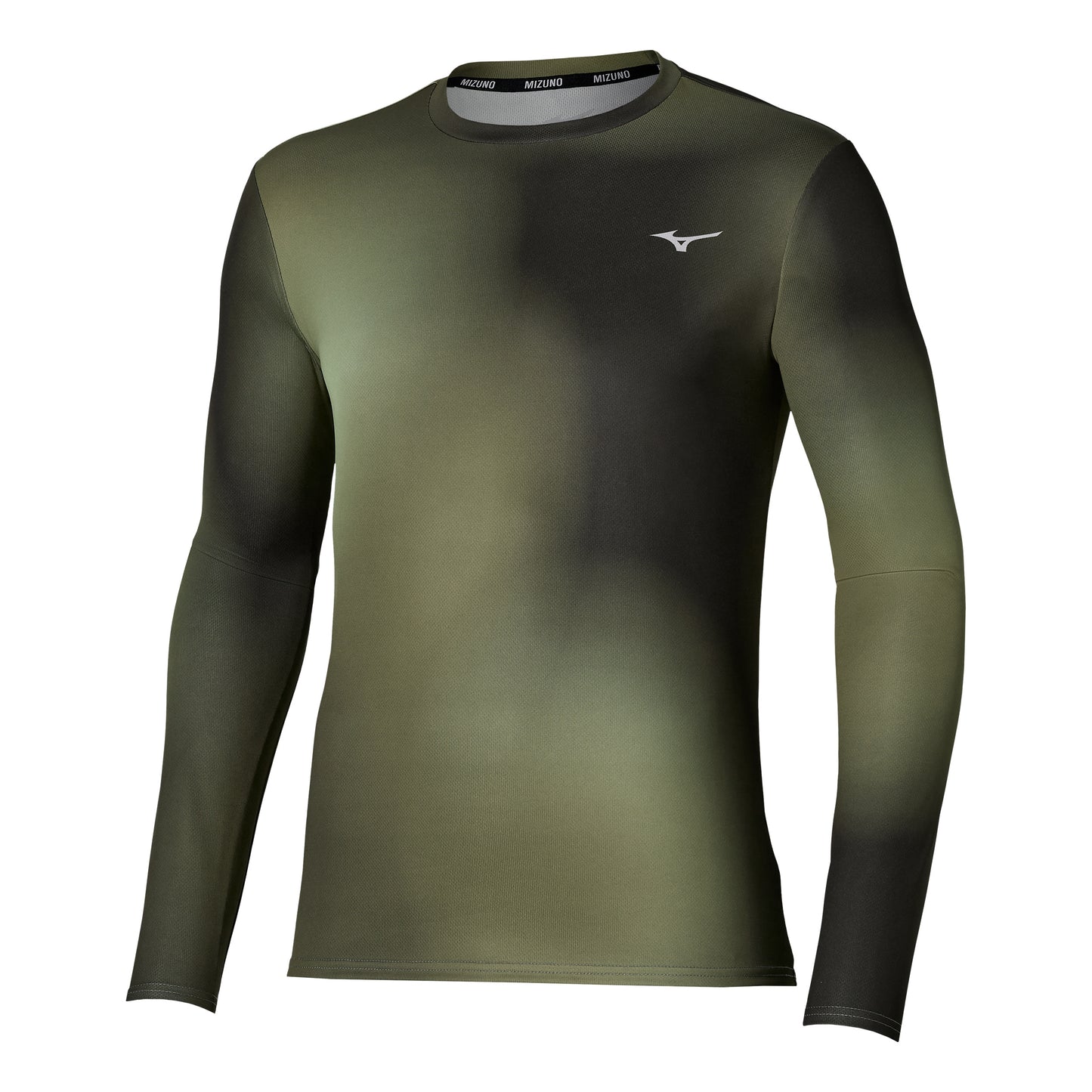 Mizuno Core Graphic Camicia da corsa Uomini - verde scuro, oliva