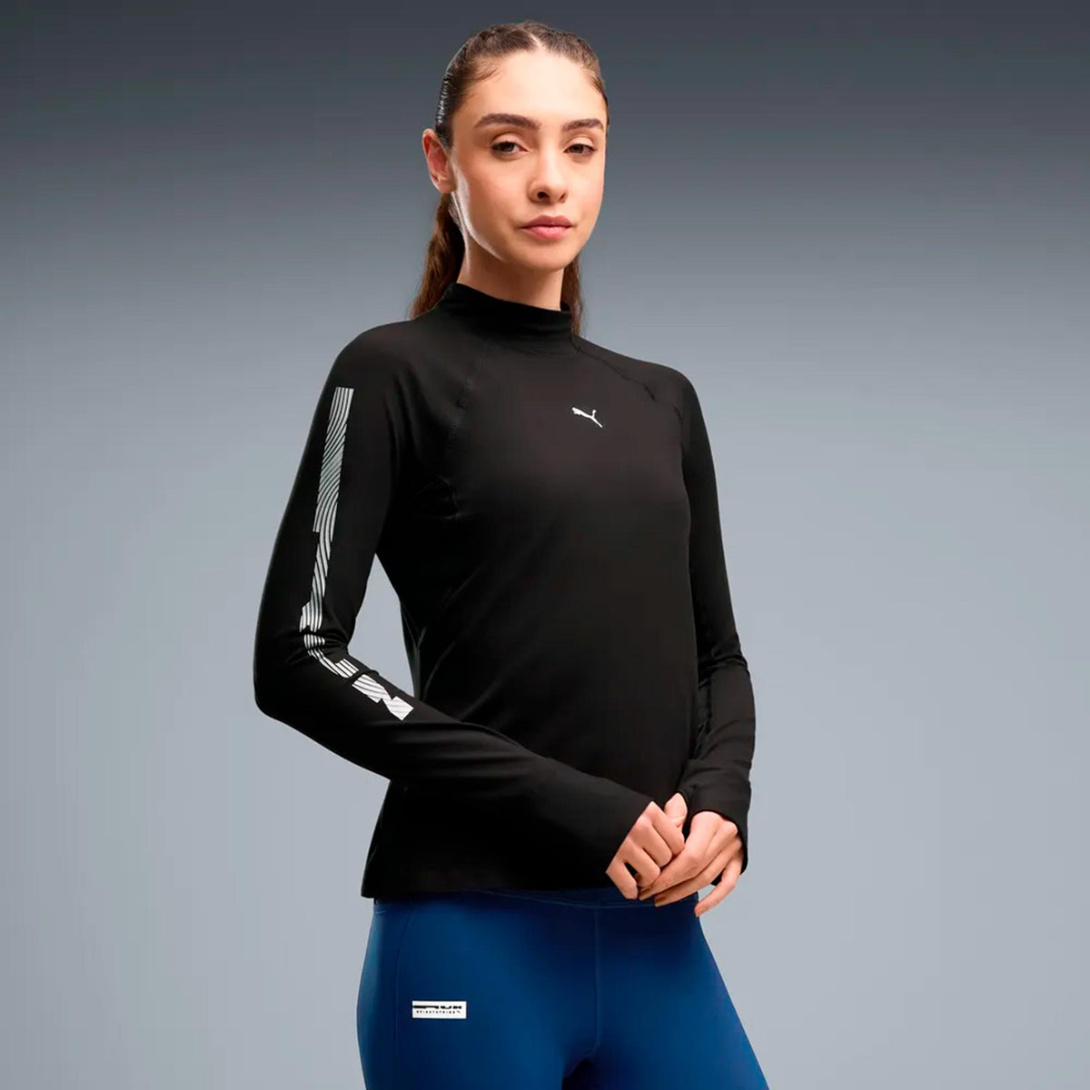 Puma Brightstride Cloudspun  Laufshirt Damen - schwarz