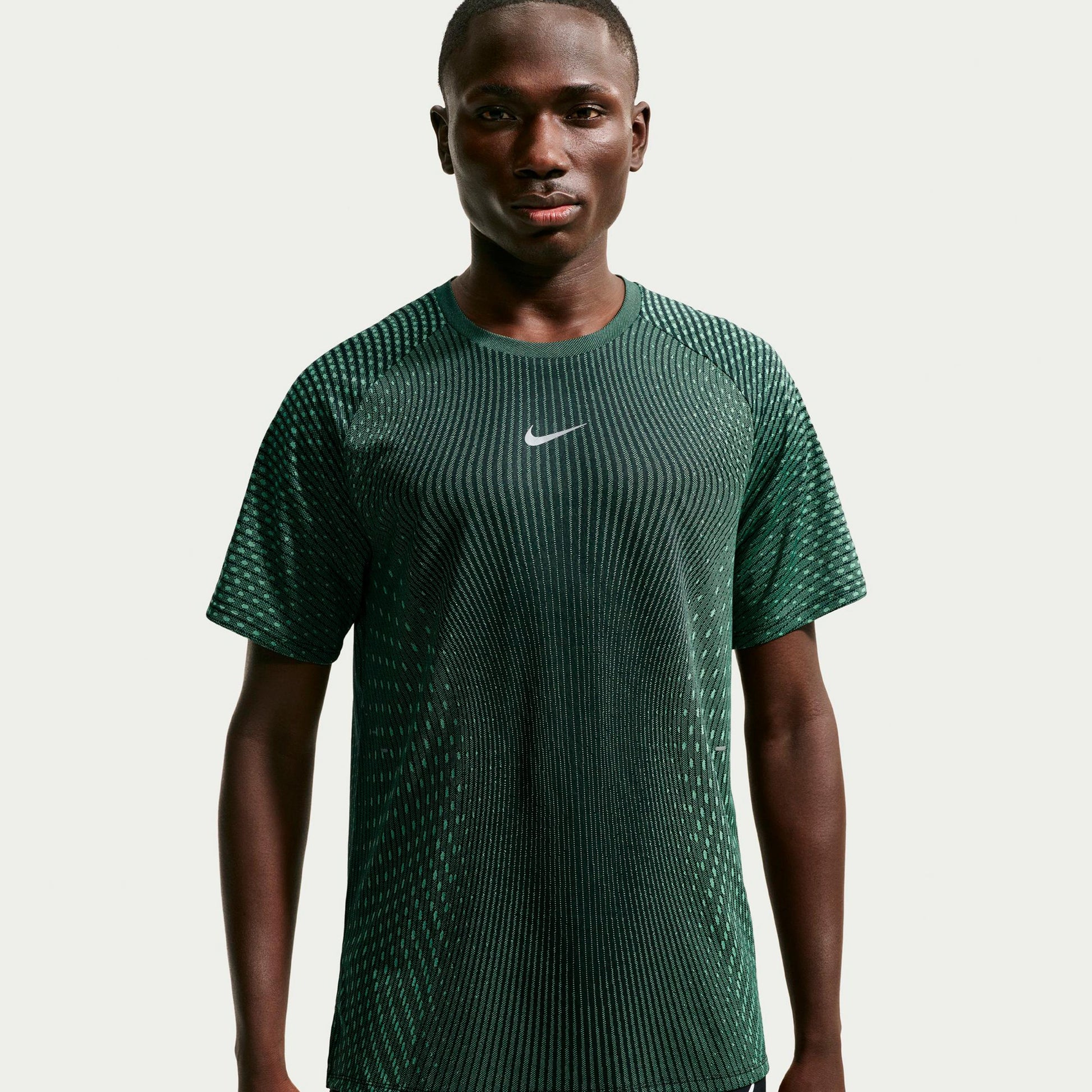 Nike Stride  Maillot de course Hommes - vert olive, noir