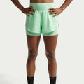 Flow 2in1  Pantaloncini da corsa Donna - menta, argento