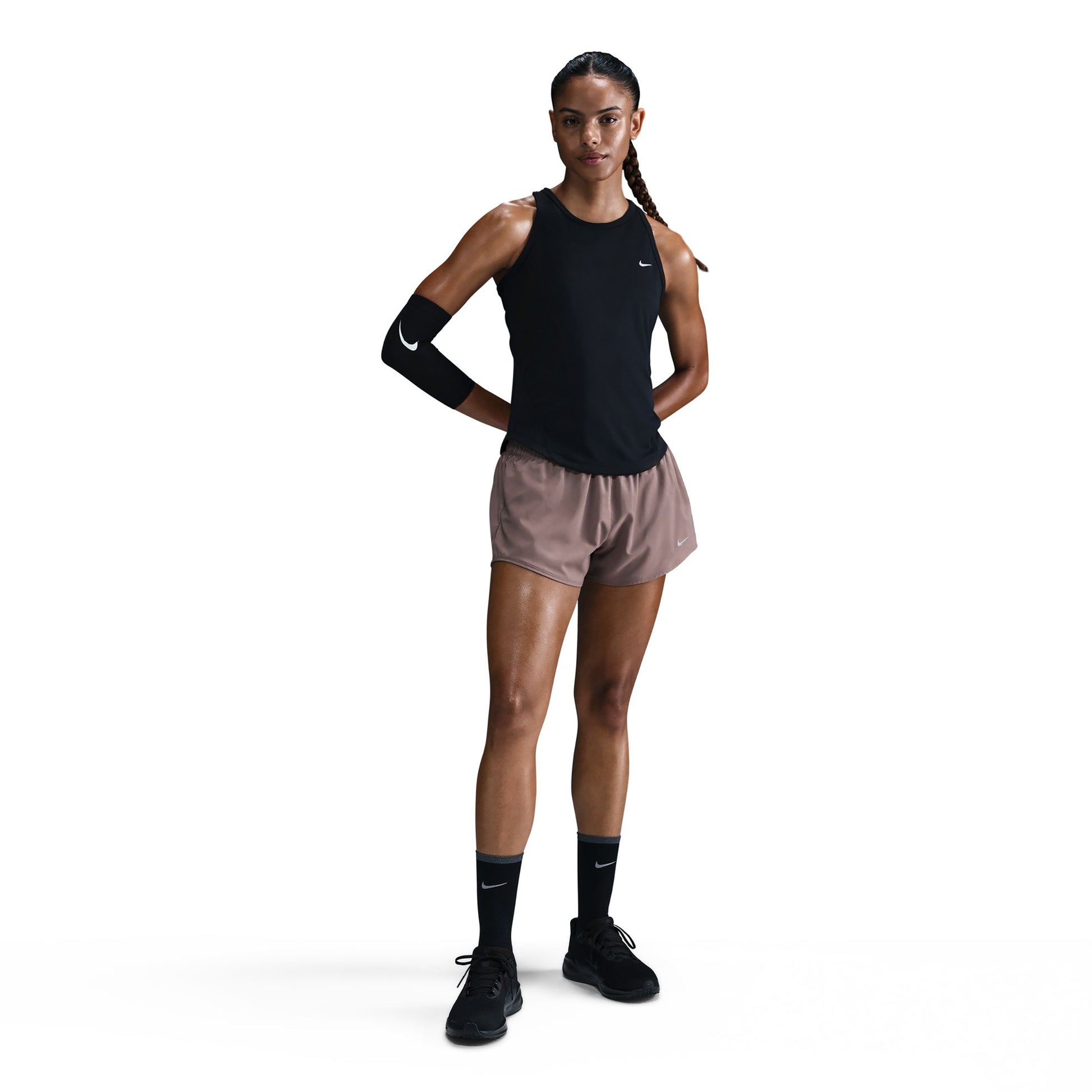 Nike Tempo  Camicia da corsa Donna - nero, argento
