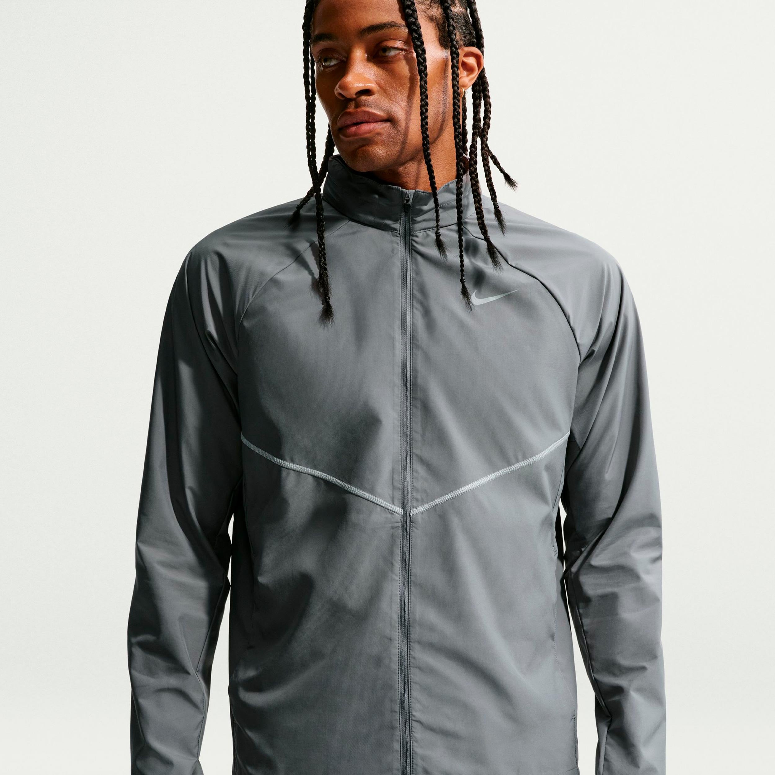 Nike Miler  Giacca da corsa Uomini - grigio, grigio