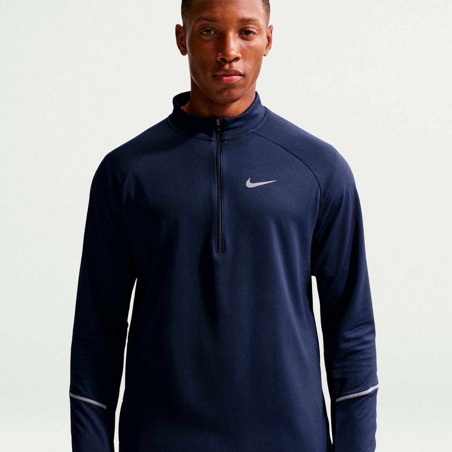 Nike Miler  Laufshirt Herren - dunkelblau, silber