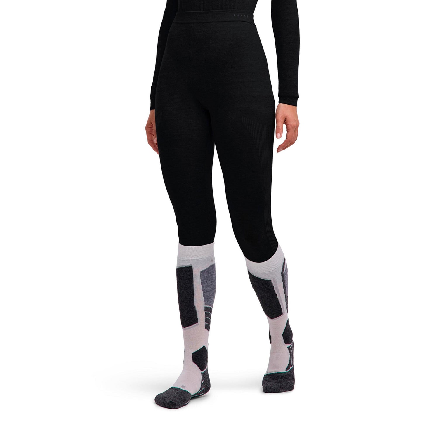Falke Wool Tech Light 3/4  Tight Damen - schwarz