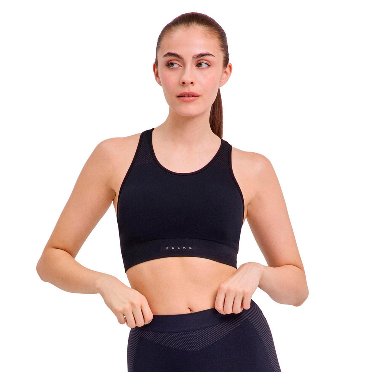 Falke Second Skin  Sport-BH Damen - schwarz