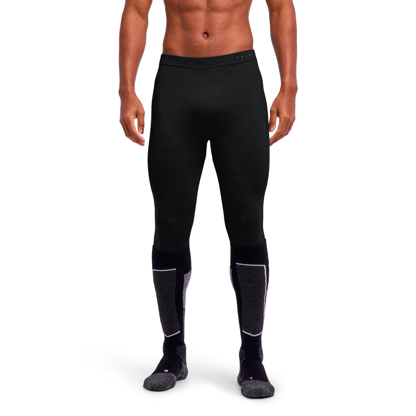 Falke Wool Tech Light 3/4  Collant tight Hommes - noir