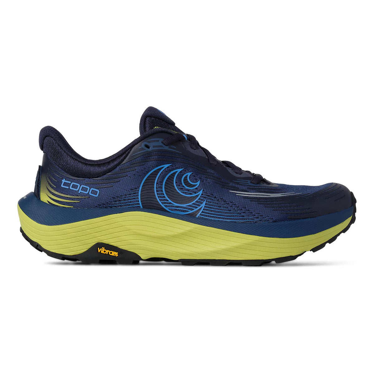 TOPO ATHLETIC Ultraventure 5 Trailschuh Herren - dunkelblau, limette