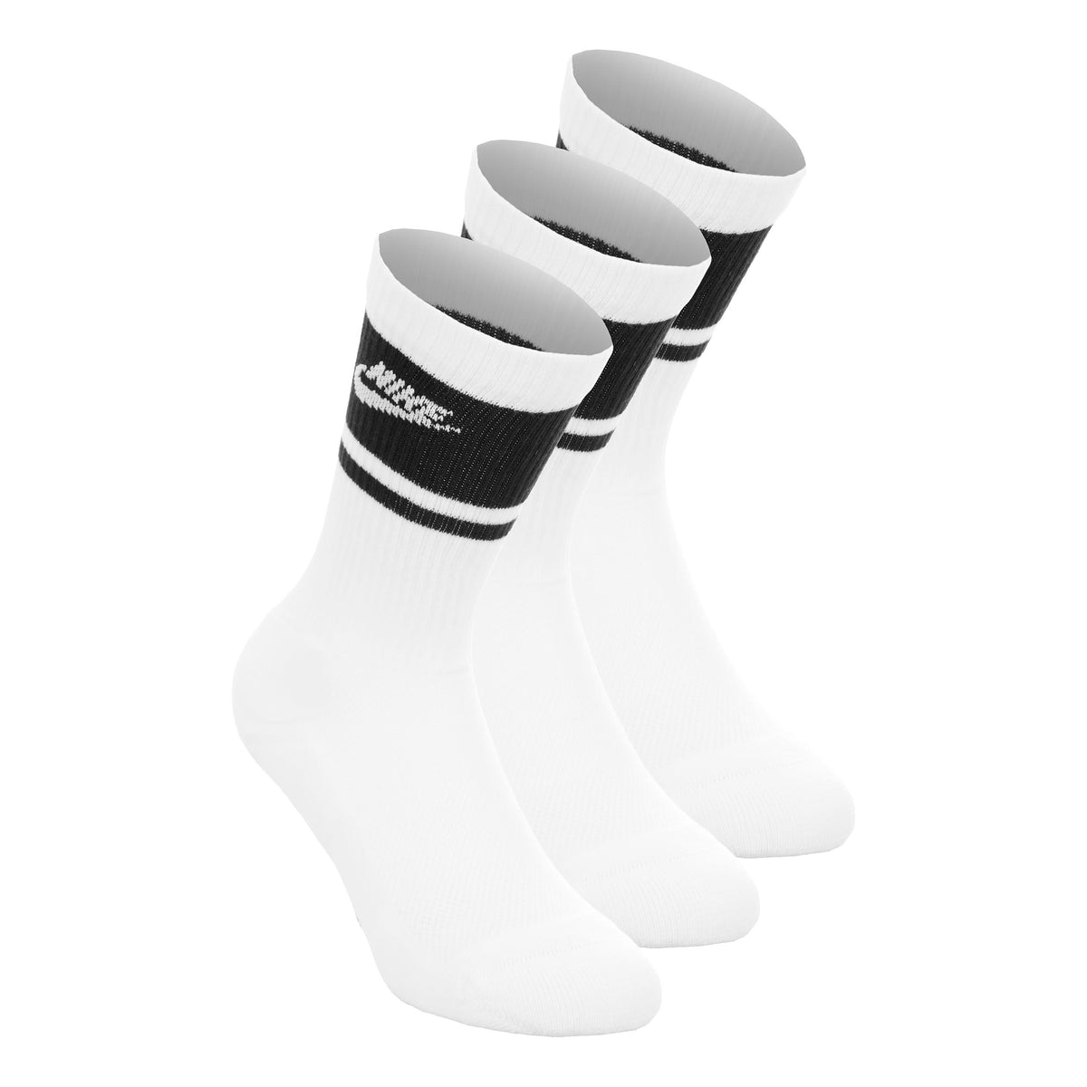 Nike Crew Sportsocken 3er Pack Unisex - weiß, schwarz