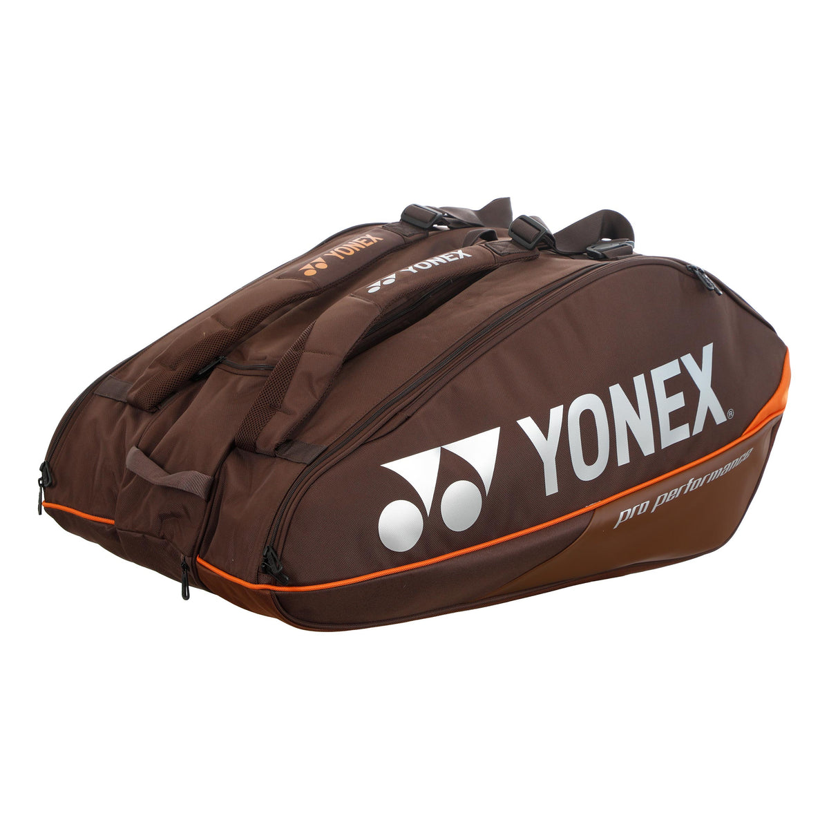 Yonex Pro Racquet Bag Espresso Brown Schlägertasche 12er - braun, orange