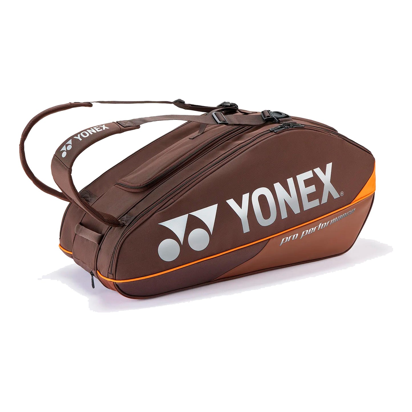 Yonex Pro Racquet Bag Espresso Brown Housse de raquette Lot de 9 - marron, orange