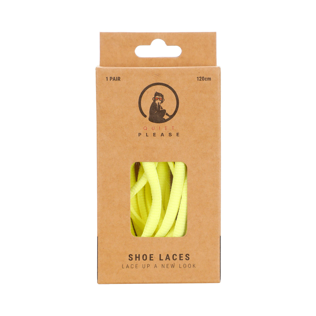 Quiet Please QP shoe laces 120cm Lacci - giallo