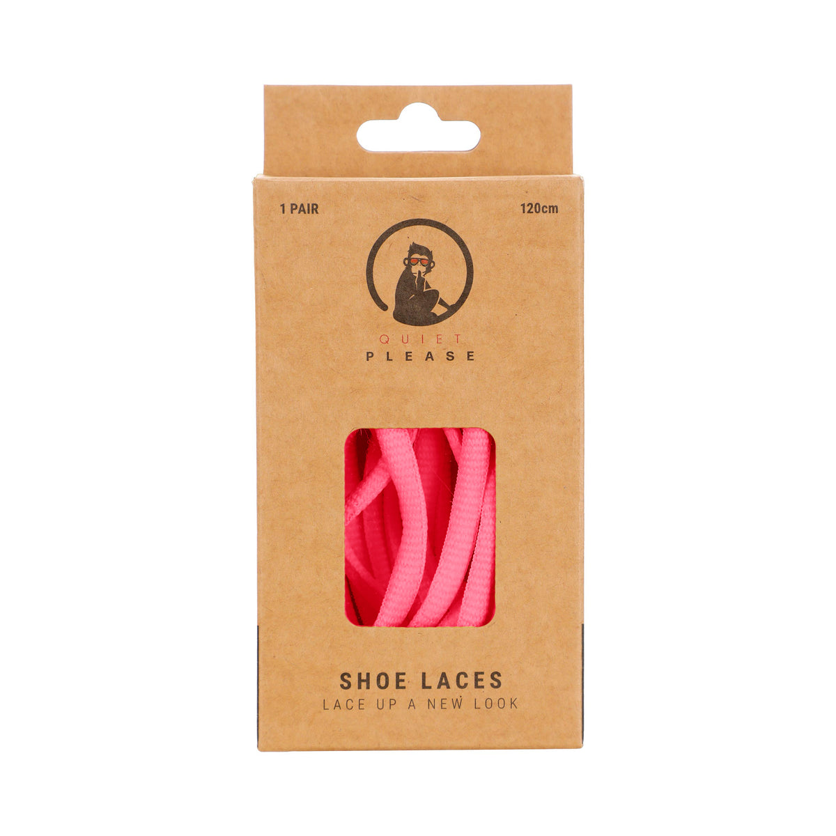 Quiet Please QP shoe laces 120cm Lacets - rose