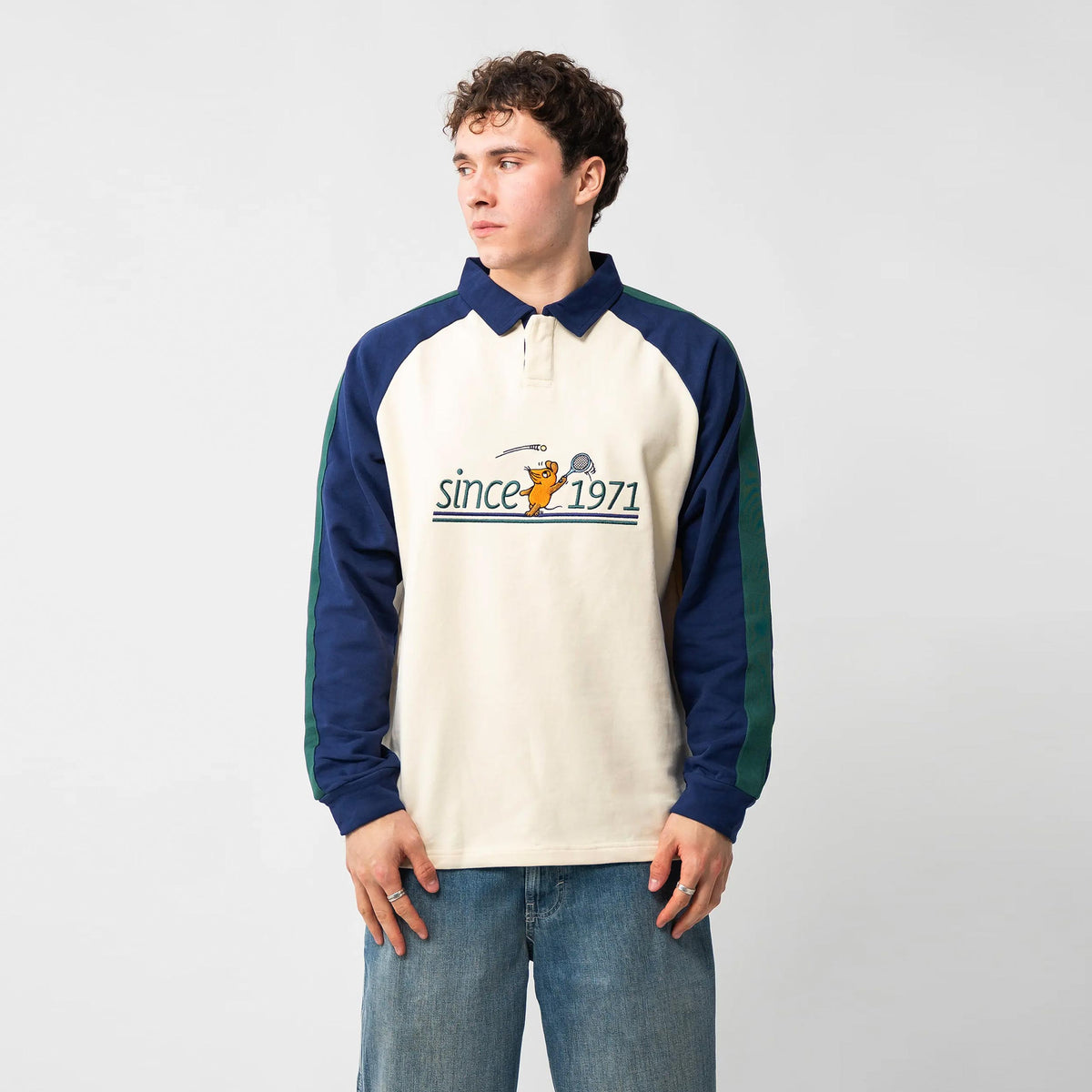 Lobster & Lemonade Maus Tennis – ’63 Rugby Felpa Unisex - crema, multicolore