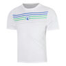 Trainings Stripe T-Shirt Herren - wei&szlig;, orange