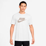 Nike Laufshirt Nike Run Swoosh Laufshirt Herren - wei&szlig;, beige