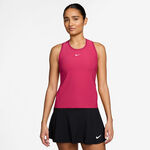 Nike Tennisbekleidung Nike Dri-FIT Victory Tank-Top Damen - berry, weiß