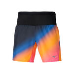 Mizuno Bekleidung Mizuno Summer Pack Multi Pocket 7inch Laufshorts Herren-Orange