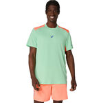 ASICS Bekleidung ASICS Court T-Shirt Herren-Gr&uuml;n,Koralle