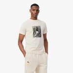 Lacoste T-Shirt Lacoste Signature T-Shirt Herren - wei&szlig;, mehrfarbig